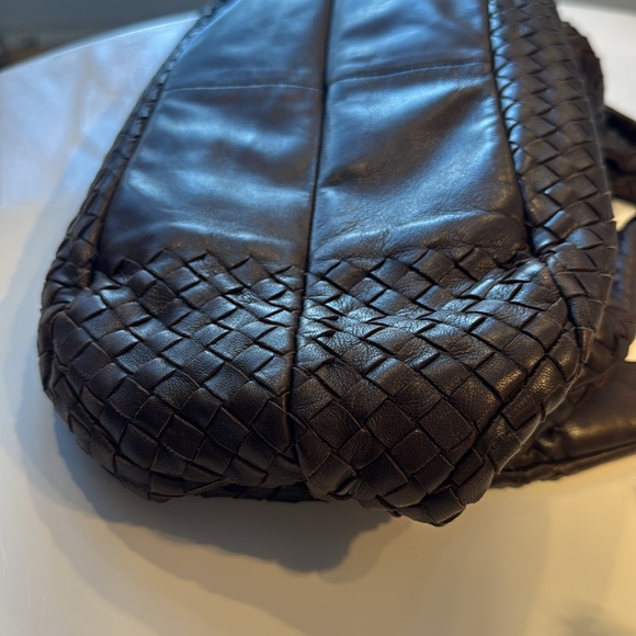 Bottega Veneta Hobo Intrecciato Campana Brown Leather handbag - Picture 14 of 15